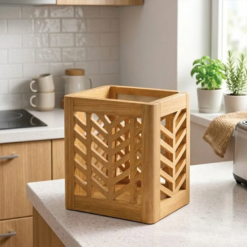 Feast Craft MDF Rustic Cutlery Stand media 5