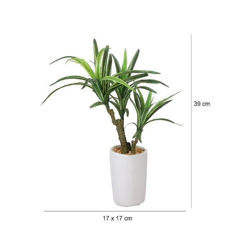 Faux Yucca Bonsai In Tube Pot - 38 cms media 4