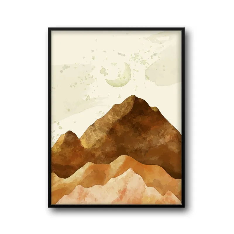 Sandy Peaks Archival Paper Wall Art With Frame media 5