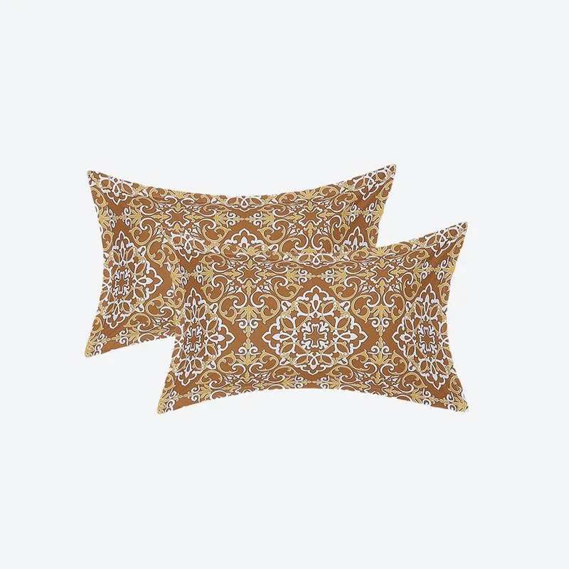 Monte Carlo Petal Aura Cotton Bedsheet (Beige,White) - 104 TC media 9