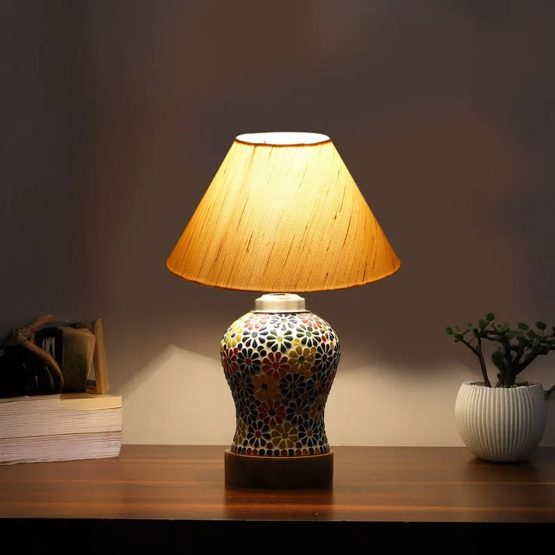 Elowen Wooden Table Lamp - Multicolor media 1
