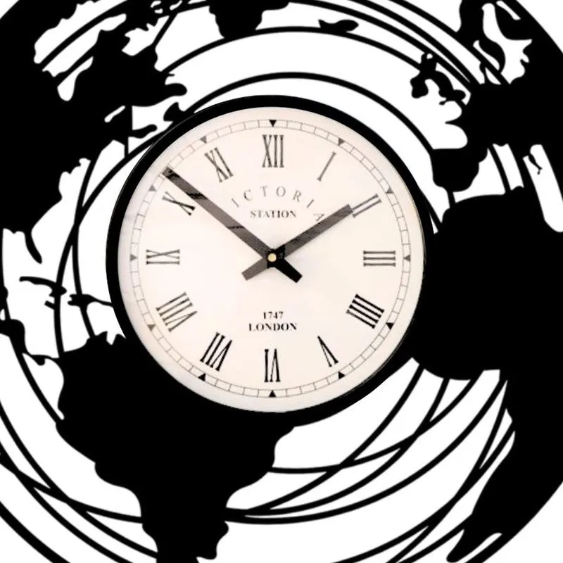 Universe Steel Analog Wall Clock - Black media 5