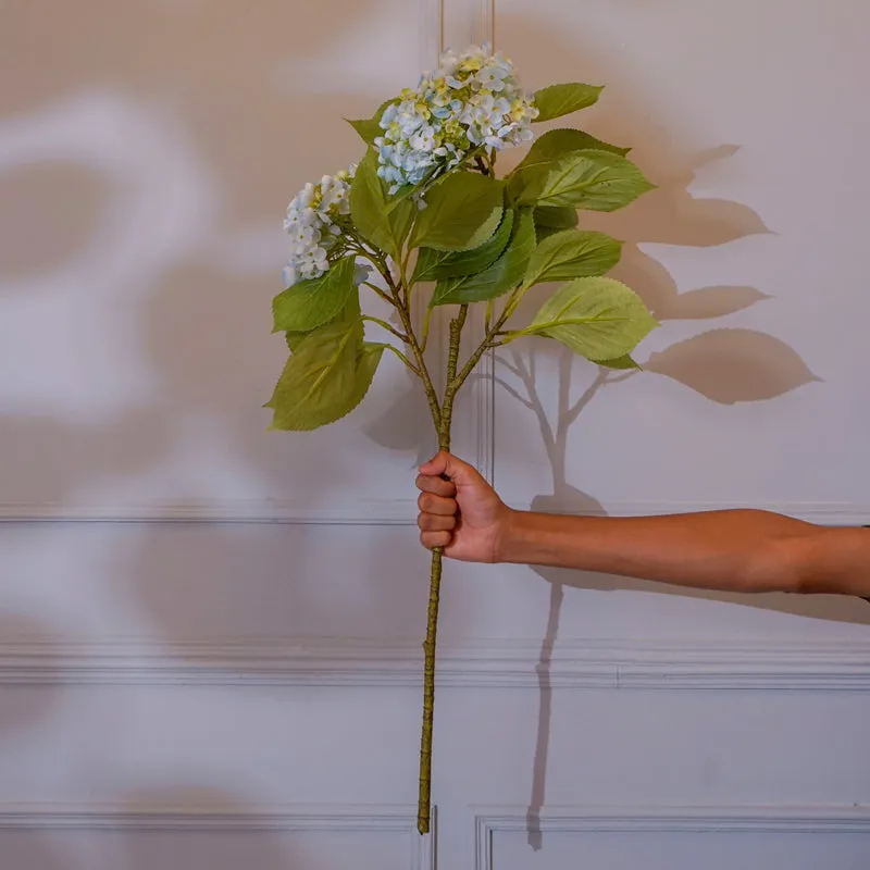 Faux Hydrangea Flower Stick (Blue) - 32 CM media 1