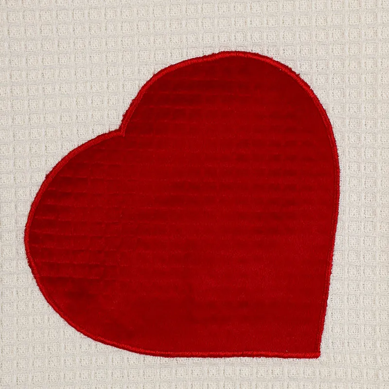 Heart Wrap Cotton Throw media 3
