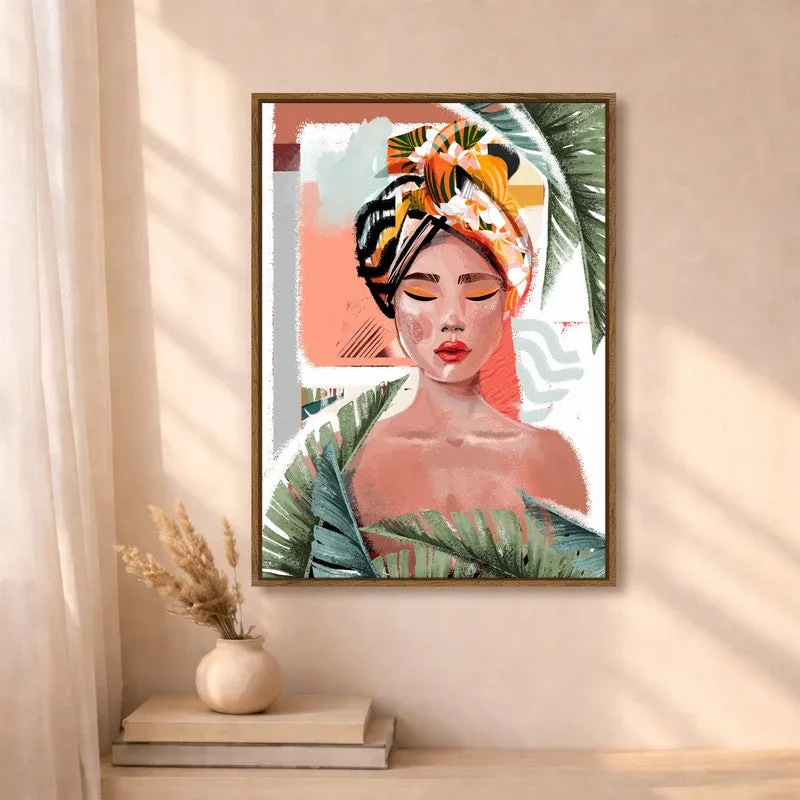 Rang Rani Canvas Wall Art With Frame media 4