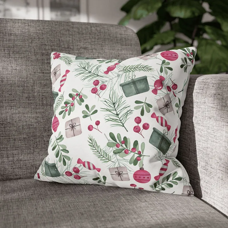 Holiday Doodles Velvet Christmas Cushion Cover - Set Of Five media 4