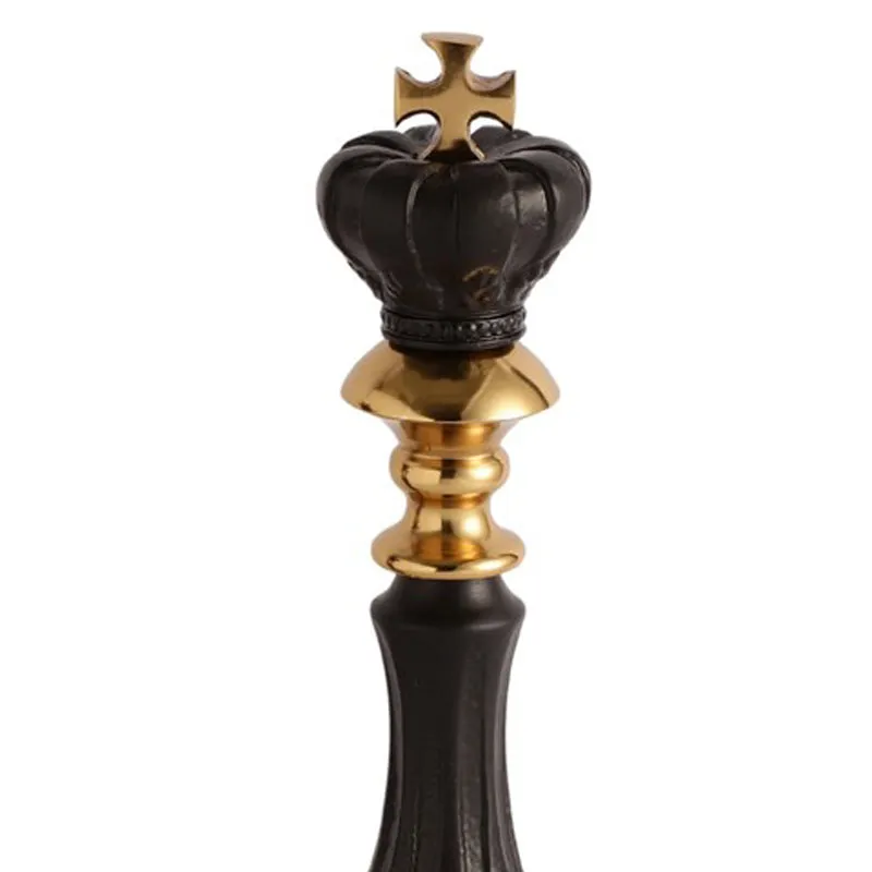 Victoris King Chess Piece- Gold,Black media 4