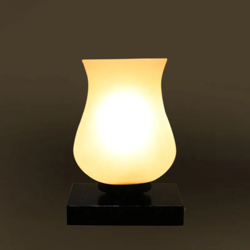 Gleamoray Milky Glass Table Lamp - White media 8