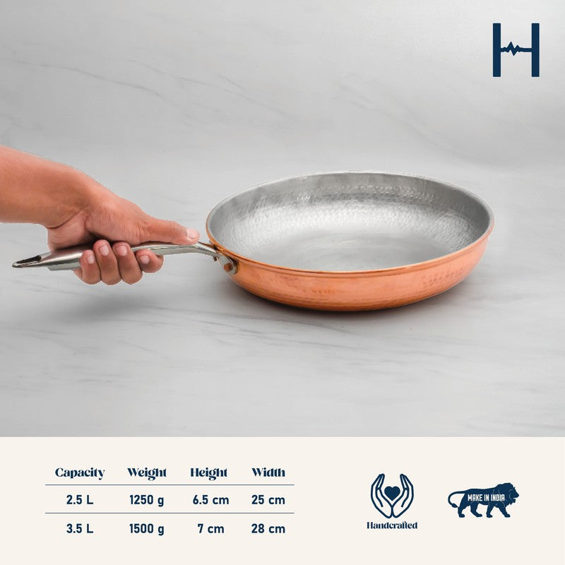 Orion Glossy Copper Kadhai - 2500 mL media 12