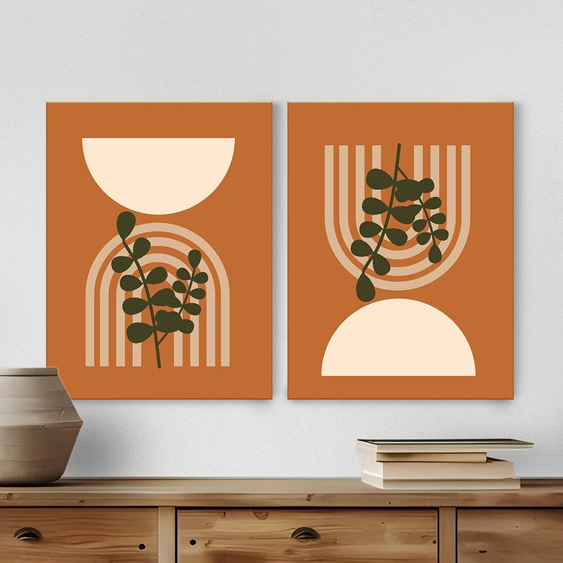 Botanical Arcs Wall Art - Set Of Two