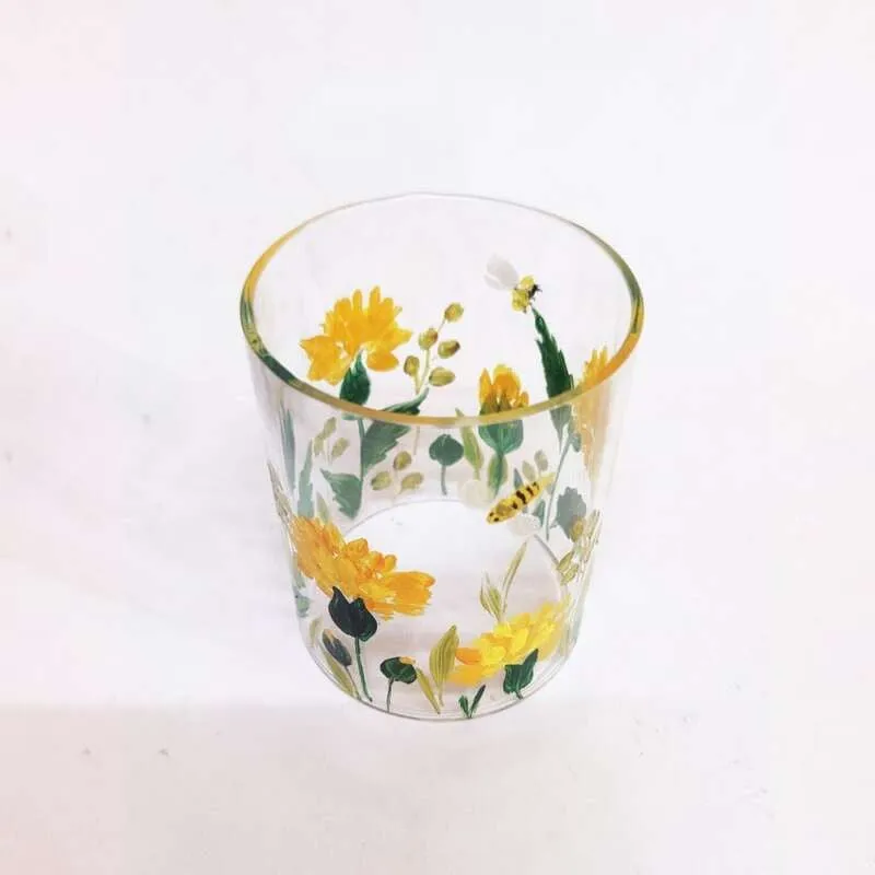 Sunlit Handpainted Tealight Candle Holder media 5