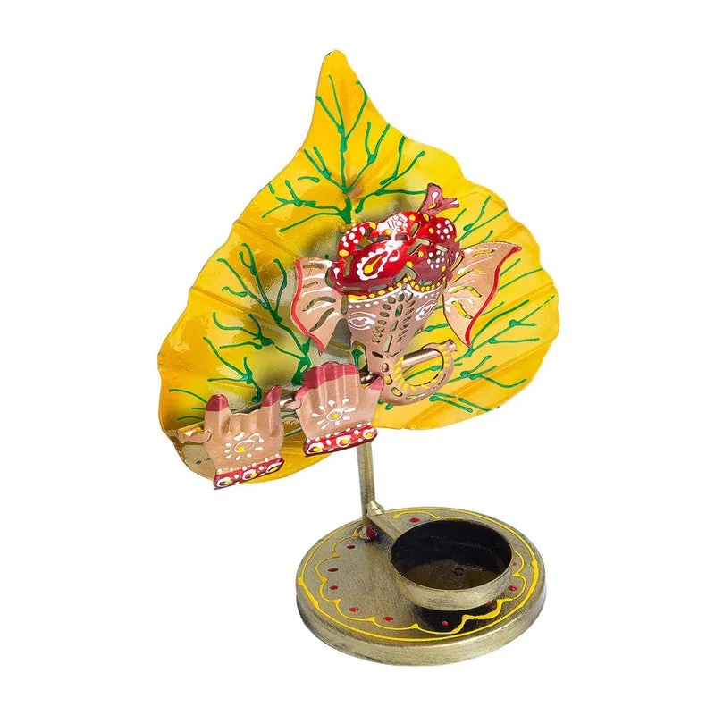 Divine Harmony Ganesha Iron Tea Light Candle Holder media 4