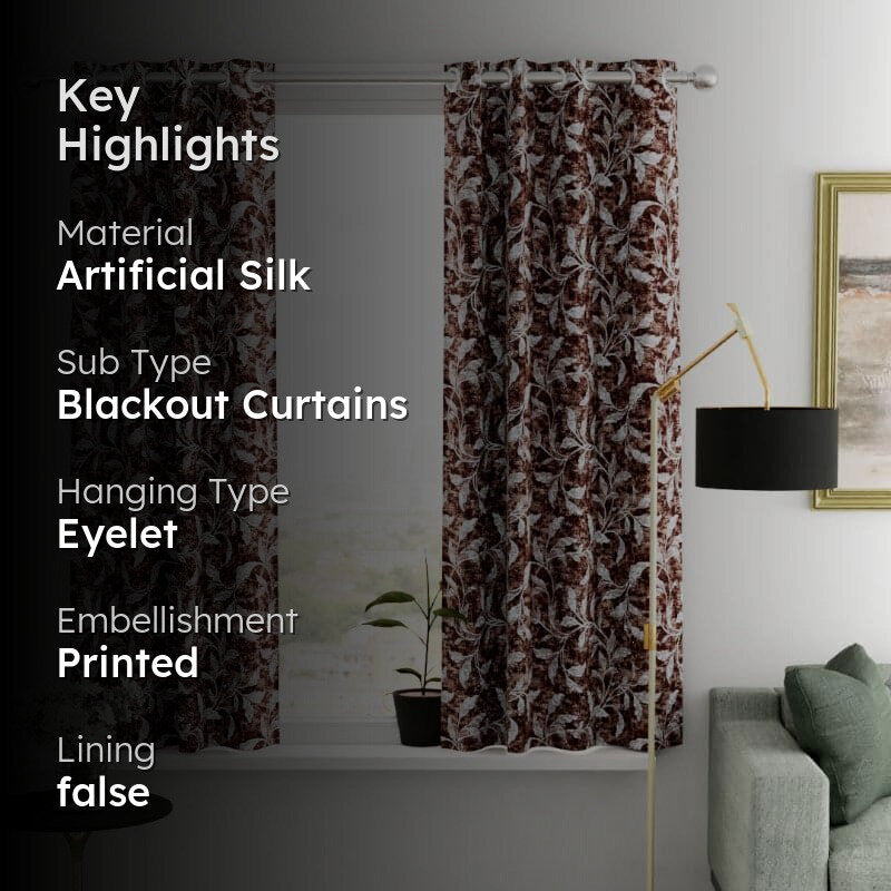 Agna Floral Curtain - Set Of Two media 2