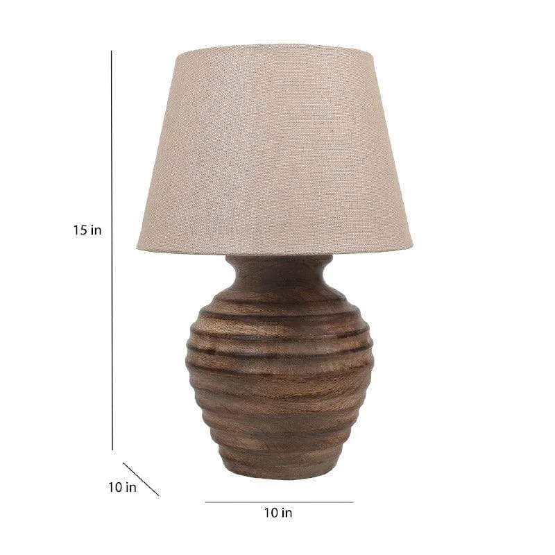 Mishuna Pablo Fabric Table Lamp - Beige media 5