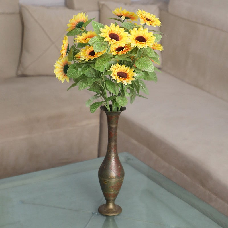 Artificial Sunflower Stick - Set Of Two