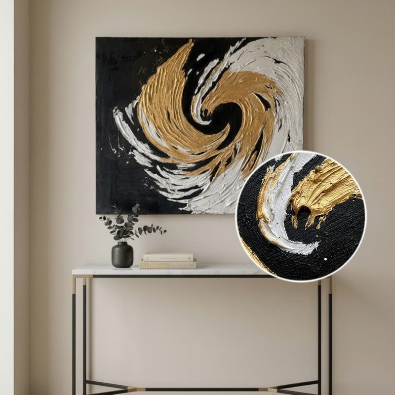Whisper Lines Handmade Canvas Wall Painting media 4