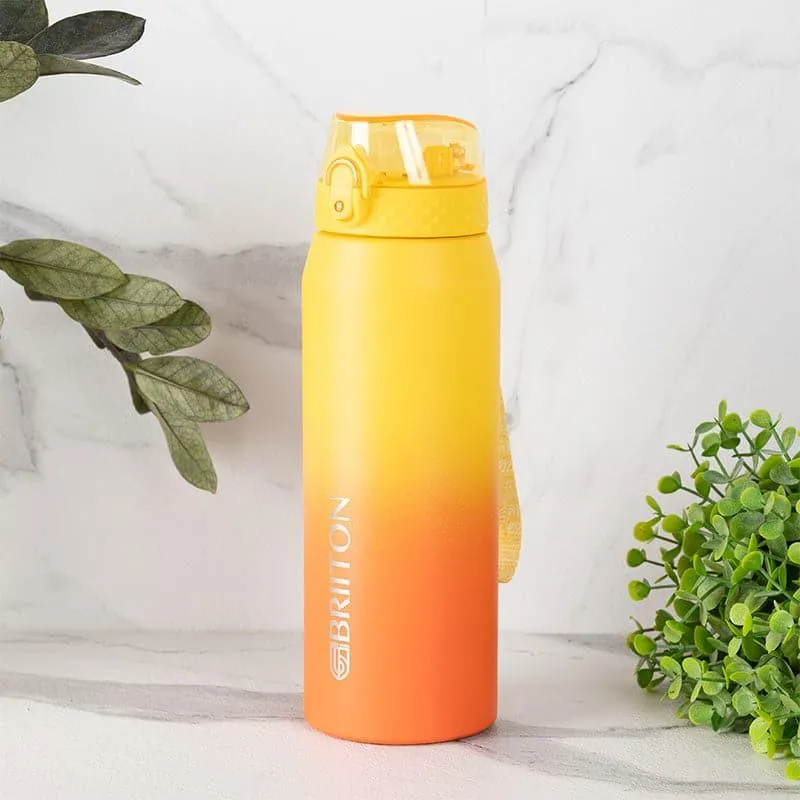 Quench Calm Hot & Cold Thermos Water Bottle (Yellow & Orange) - 750 mL media 1