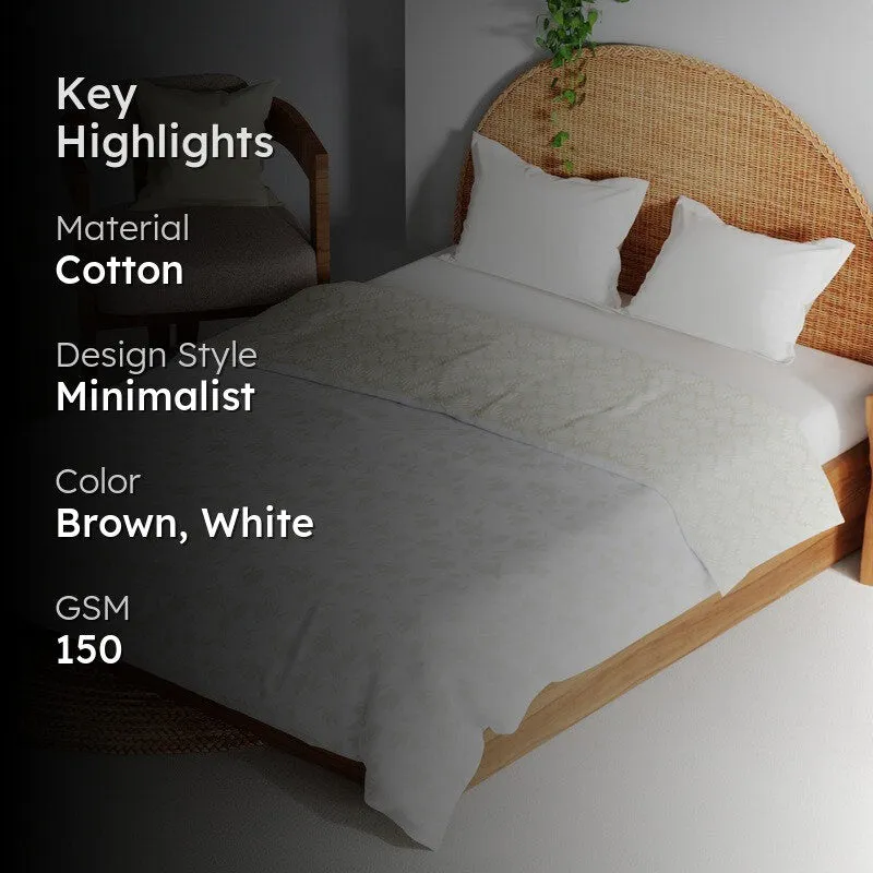 Jorvik Cotton Dohar - Brown,White media 2