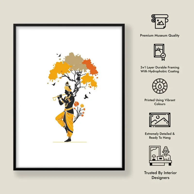 Murli Murari Lord Krishna Archival Paper Wall Art media 8