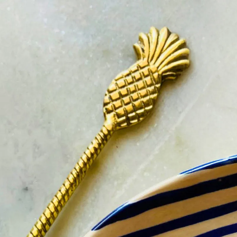 Ananas Brass Spoon media 5