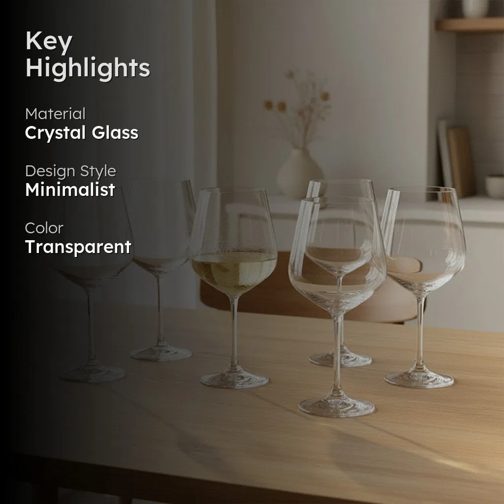 Santorini Bohemia Crystal Wine Glass (570mL) - Set of Six media 3