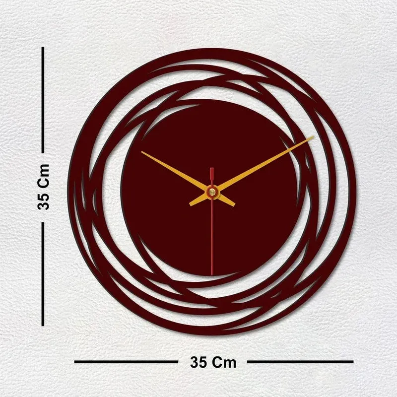 Orbit Loop Wooden Wall Clock media 6