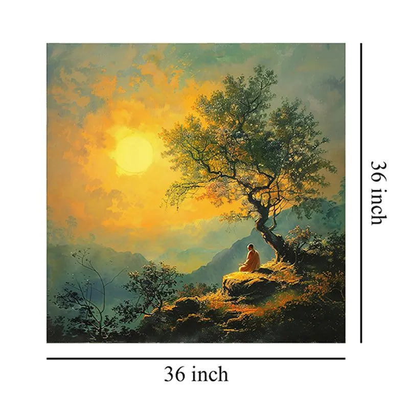 Zen Sunset Wall Painting media 8