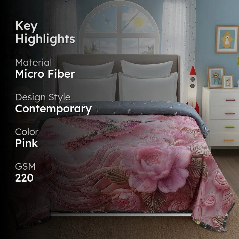 Soft Petals Micro Fiber Comforter - 220 GSM media 2