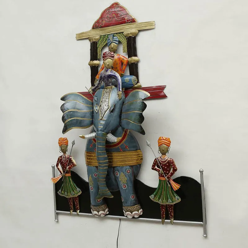 Elephant Riders Iron Wall Accent media 6
