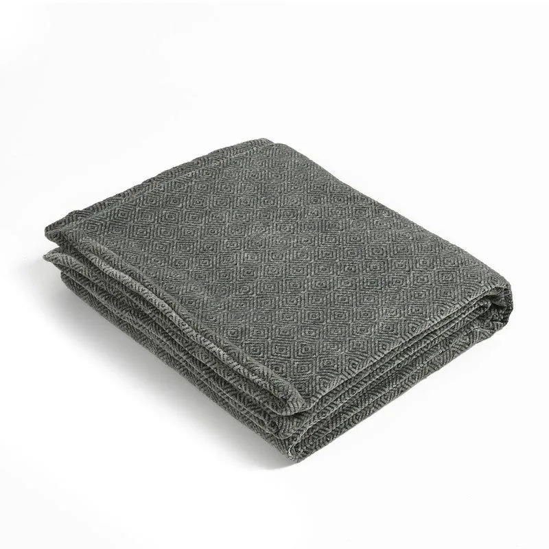 Loomora Abstract Cotton Throws - Blue media 3