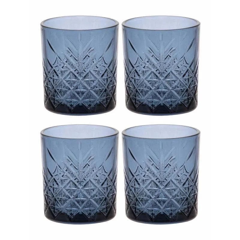 Pasabahce Billy Blue Whiskey Glass (345 mL) - Set Of Four media 4