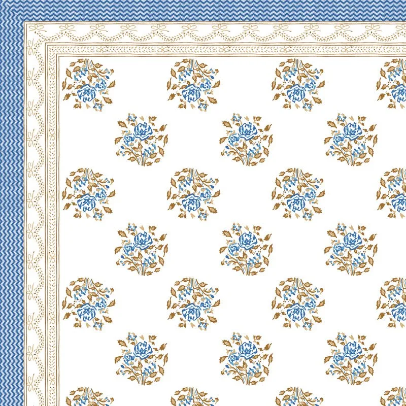 Desert Style Cotton Bedsheet (Blue,Beige,White) - 120 TC media 6