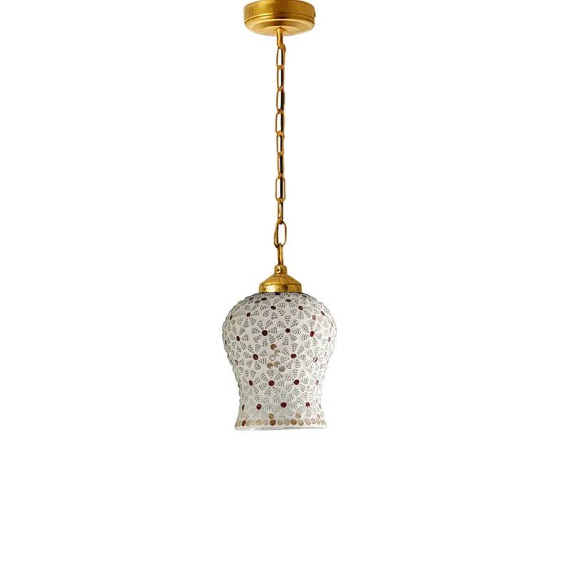 Mosaic Minimal Metal & Glass Ceiling Lamp media 4