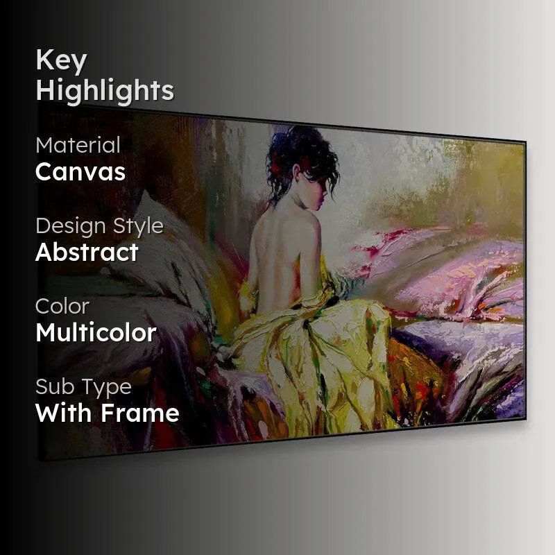 Charming Retro Lady Canvas Wall Painting media 2