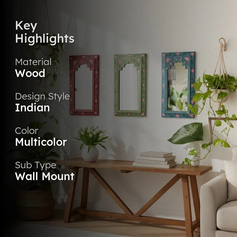 Aranya Bloom Wall Mirror - Set Of Three media 2