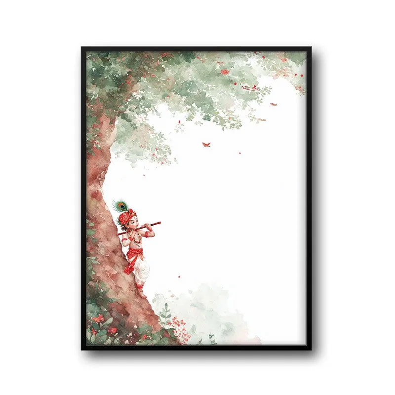 Baal Gopal Lord Krishna Enchanting Archival Paper Wall Art media 7