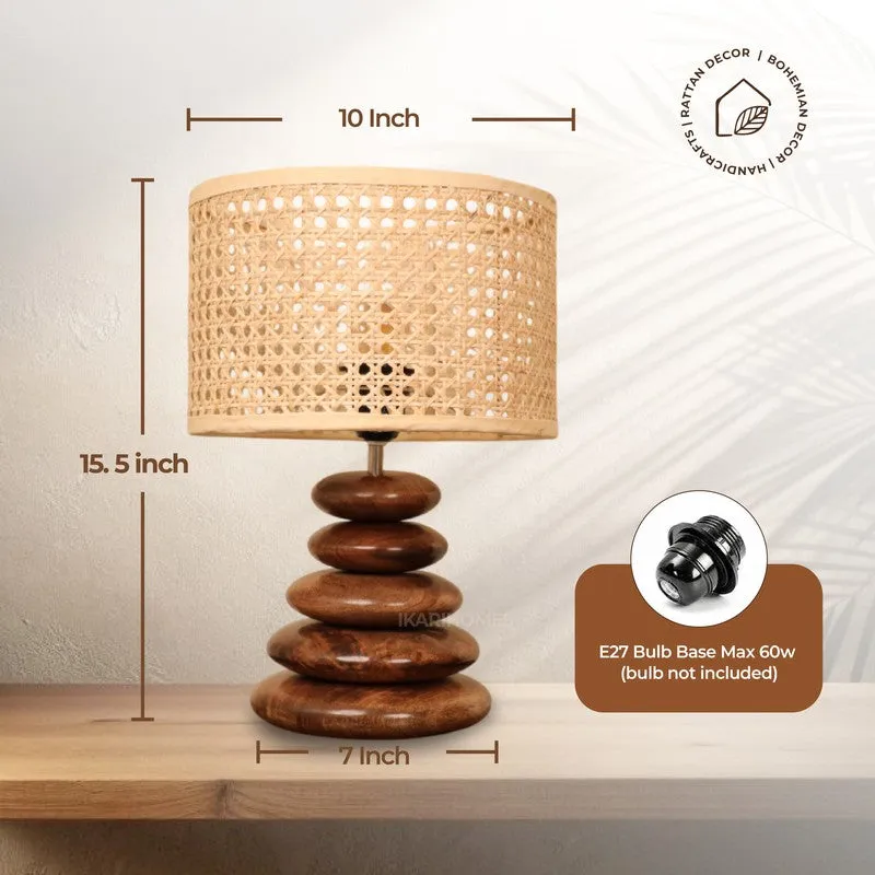 Pebble Hex Mango Wood Table Lamp media 7