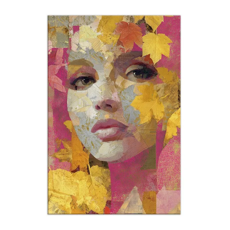 Textured Elegance Portrait Canvas Wall Art media 3