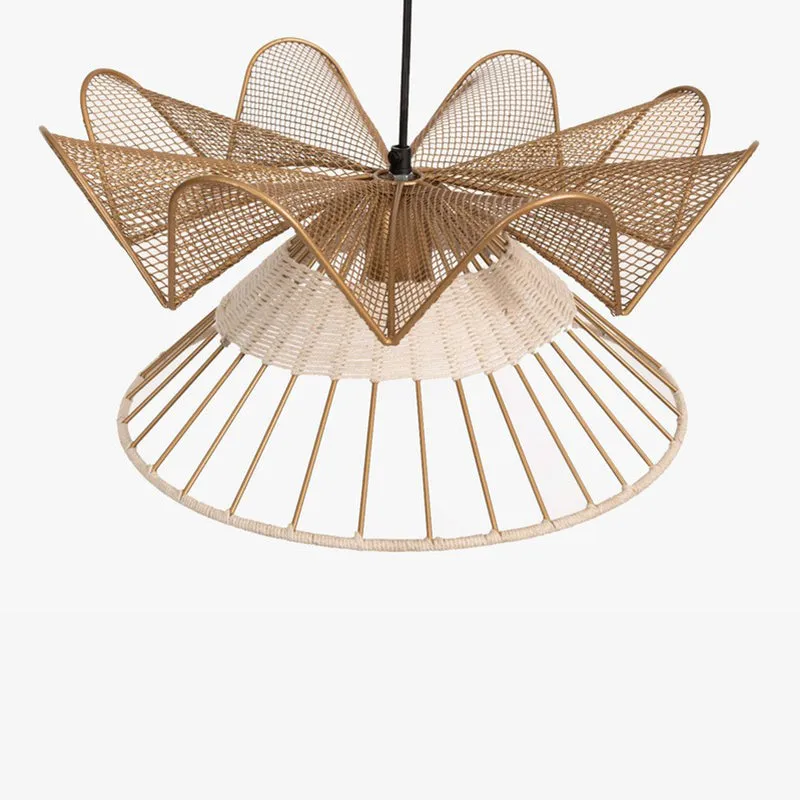 Aurelle Weave Fucius Steel Ceiling Lamp media 4