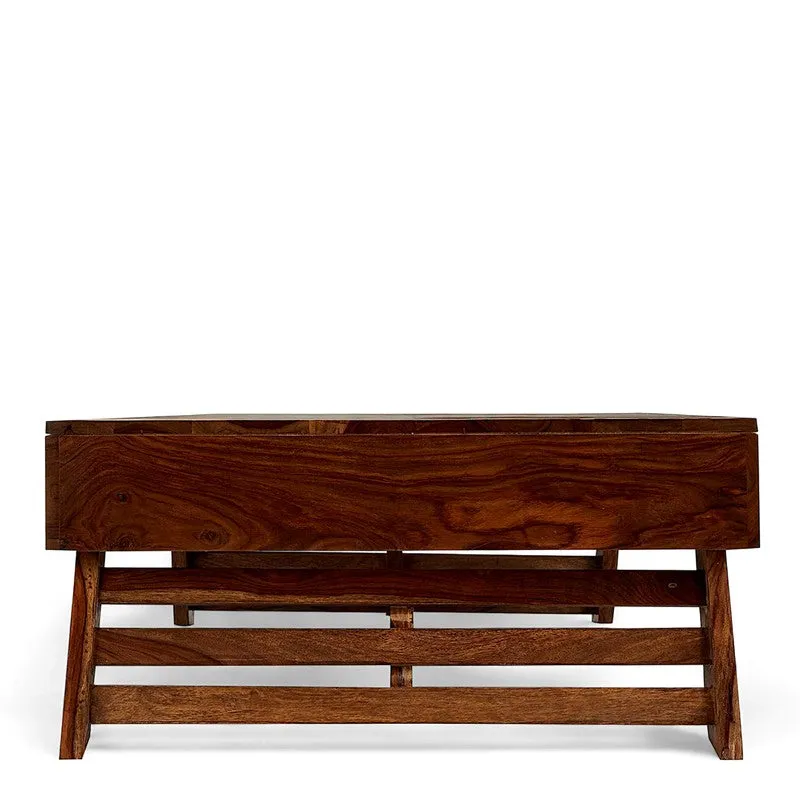 Servo Sheesham Wooden Center Table - Brown media 6