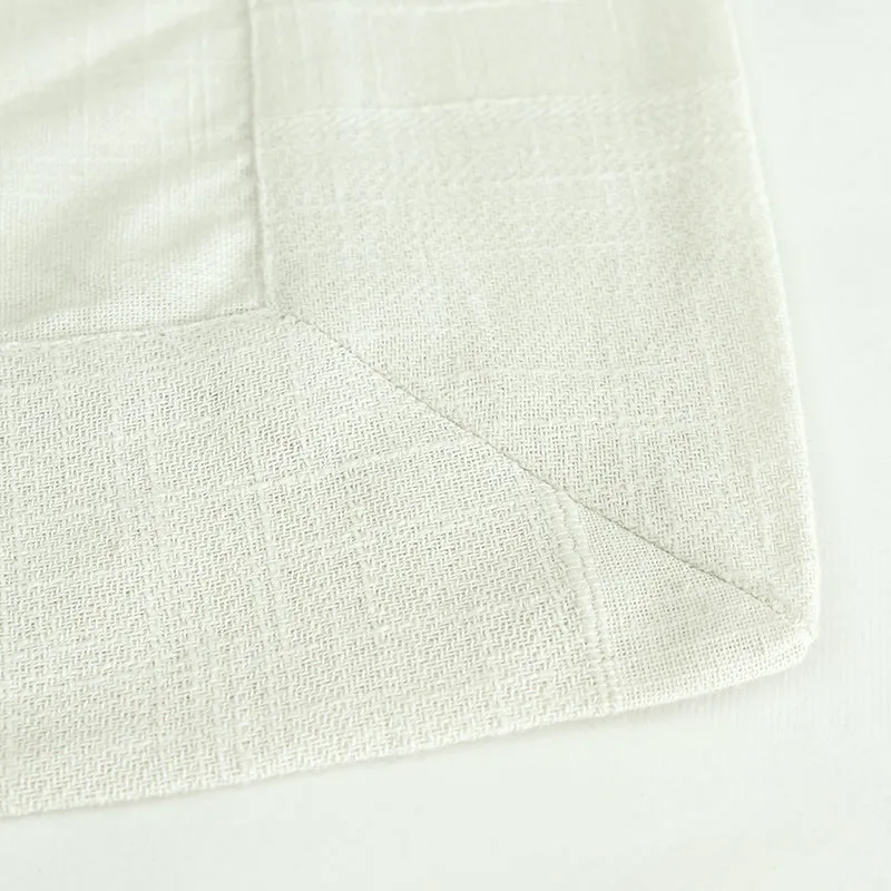 Chevron Grace Cotton Table Cover - White media 5