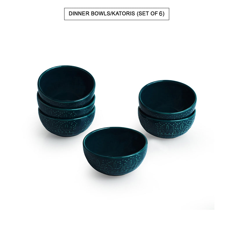 Forest Fern Ceramic Dip Bowl (120 mL) - Set Of Six media 3