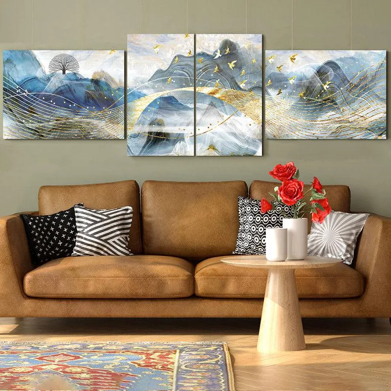 Celestial Peaks Wall Art - Set Of Four media 3