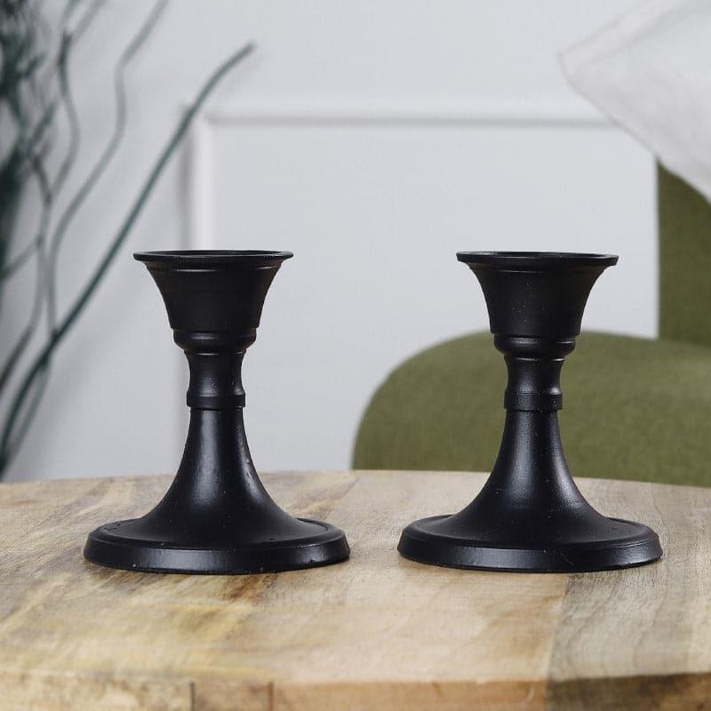 Tula Candle Holder (Black) - Set Of Two media 4