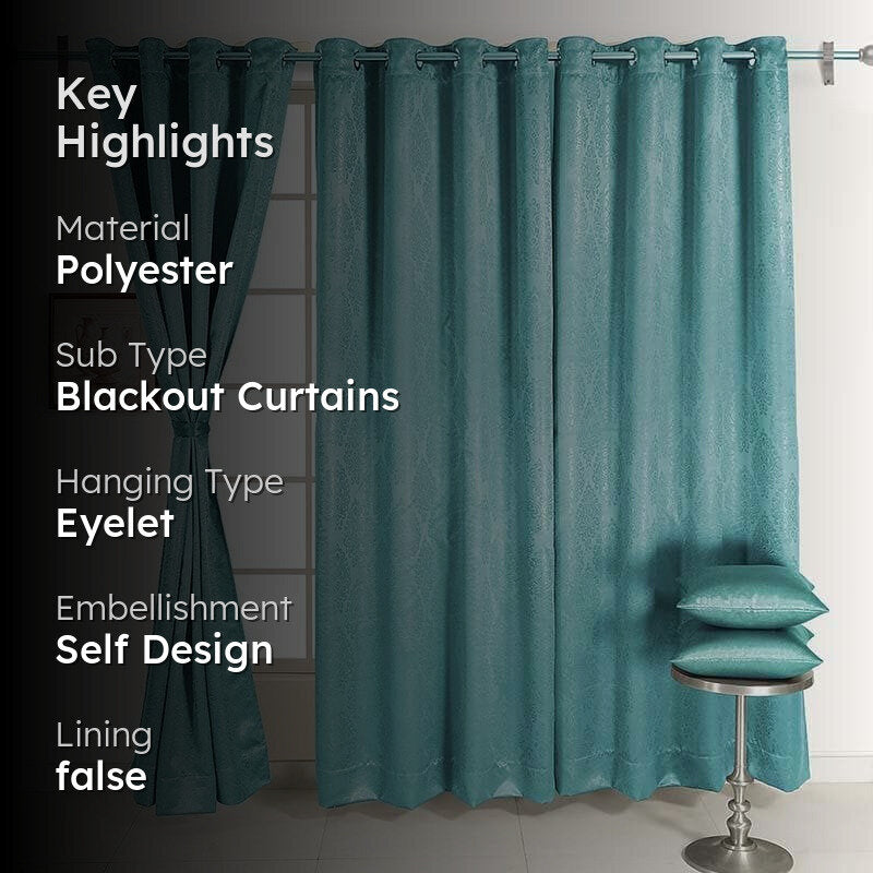 Swayam Earthy Blue Curtain media 2