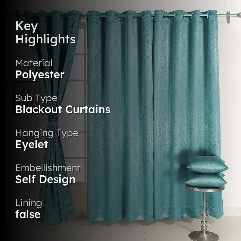Swayam Earthy Blue Curtain media 2
