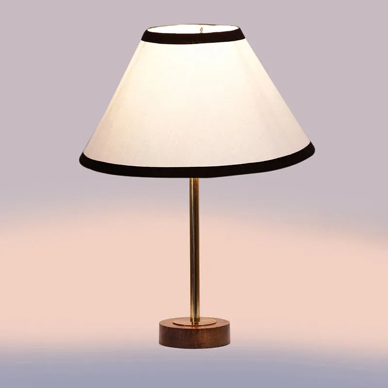 Cotin II Stripe Rodin Wooden Table Lamp - White,Gold,Brown media 5