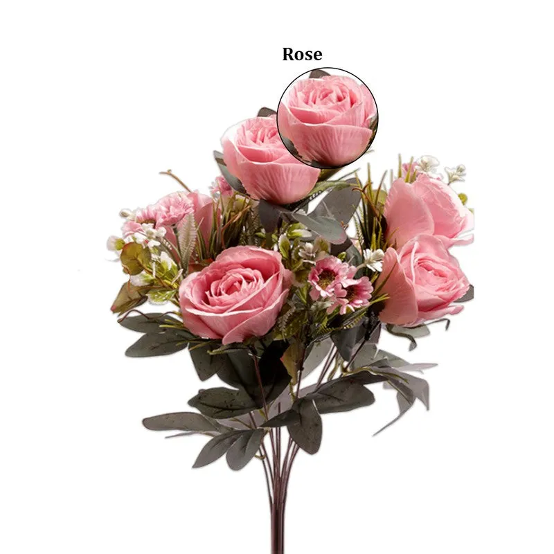 AarviDecor Velvet Rose Silk Artificial Flowers media 6