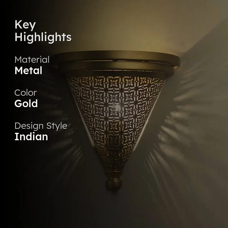 Glorious Conical Metal Wall Lamp media 2