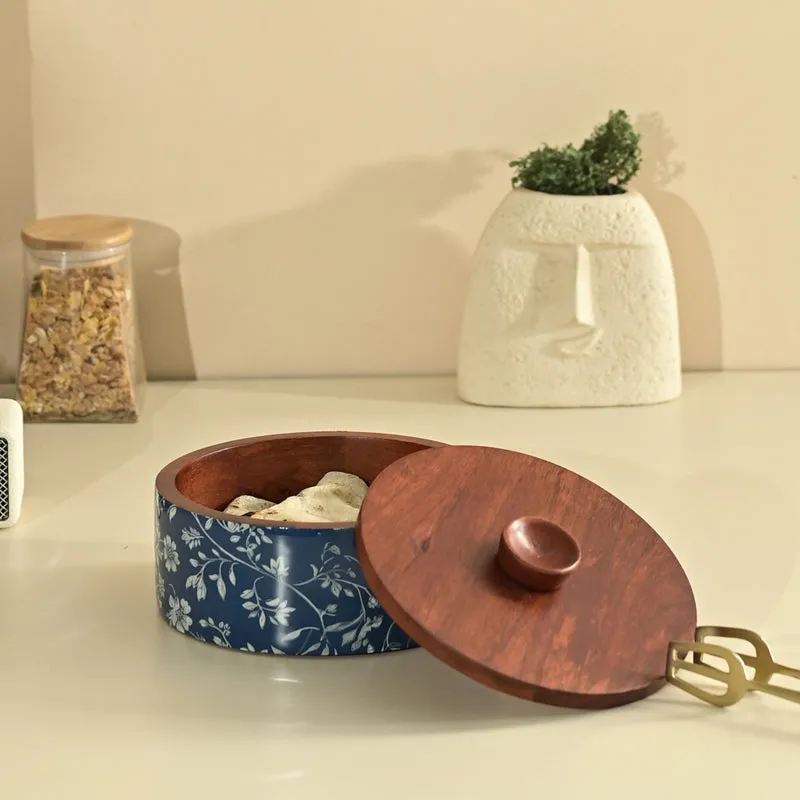 Indigo Vines Wood Roti Box media 3